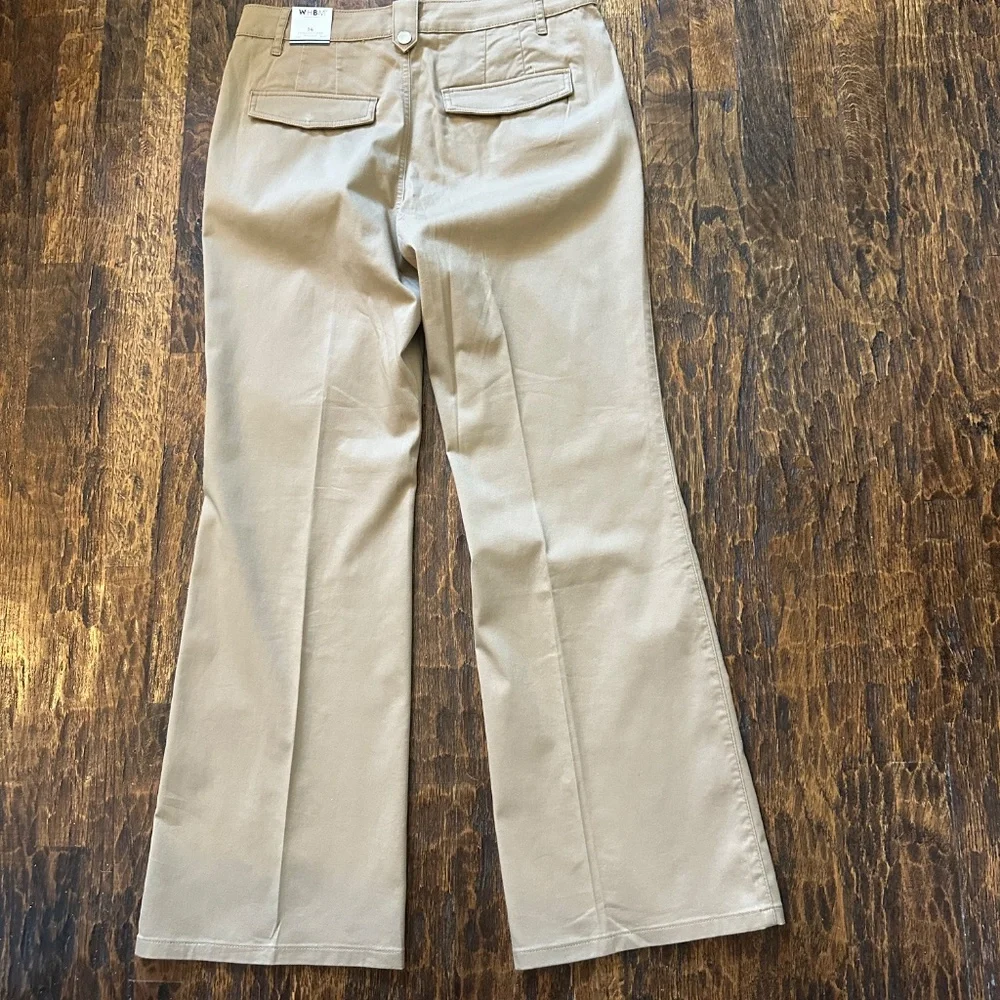NWT-WHBM Extra High Rise Trouser-Tan Size 14‎